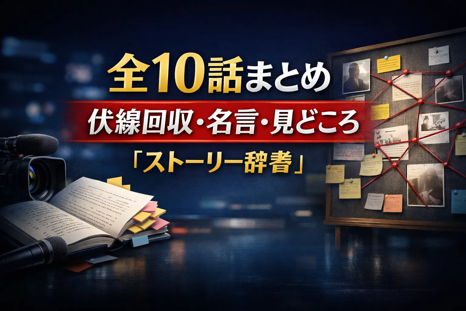 ドラマ『キャスター』全10話まとめ｜伏線回収・名言・見どころのストーリー辞書アイキャッチ画像