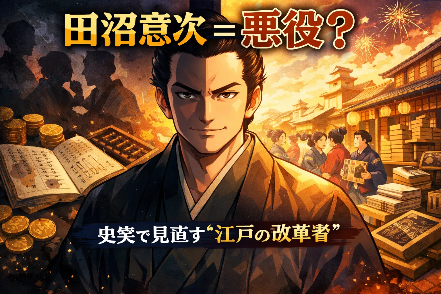 田沼意次は悪役なのか？史実で見直す江戸の改革者を描いたアイキャッチ