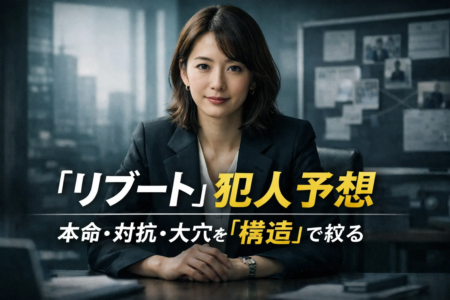 alt="ドラマ『リブート』の犯人予想を構造で考察。本命・対抗・大穴を整理する知的サスペンス考察記事のアイキャッチ画像"