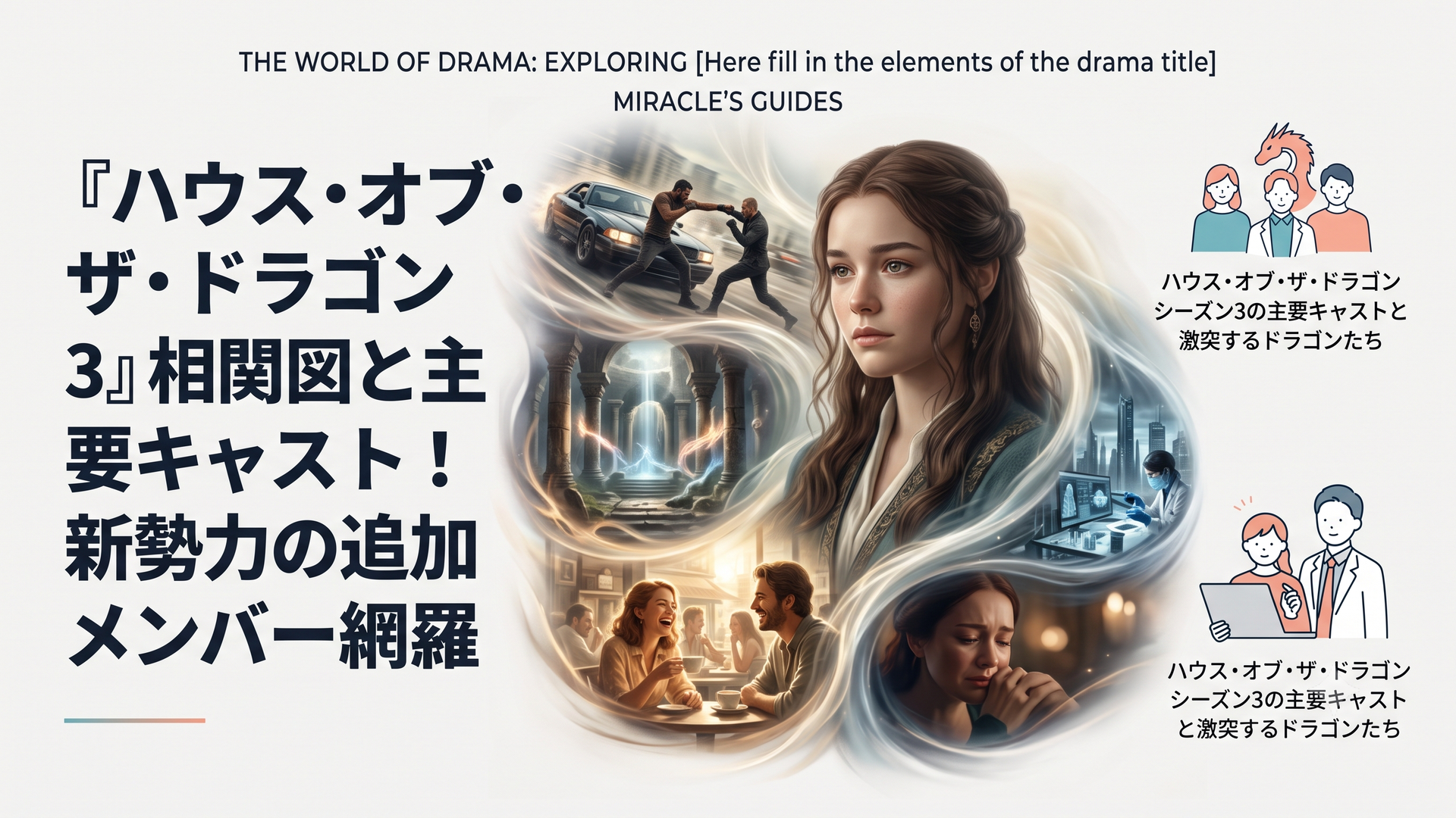 ハウス・オブ・ザ・ドラゴン シーズン3の主要キャストと激突するドラゴンたち